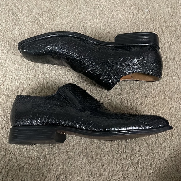 Giorgio Brutini Private Collection Genuine Snakeskin Loafers Men’ Size 11.5 - Picture 4 of 6